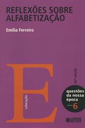 capa do livro "Reflexões sobre alfabetização"